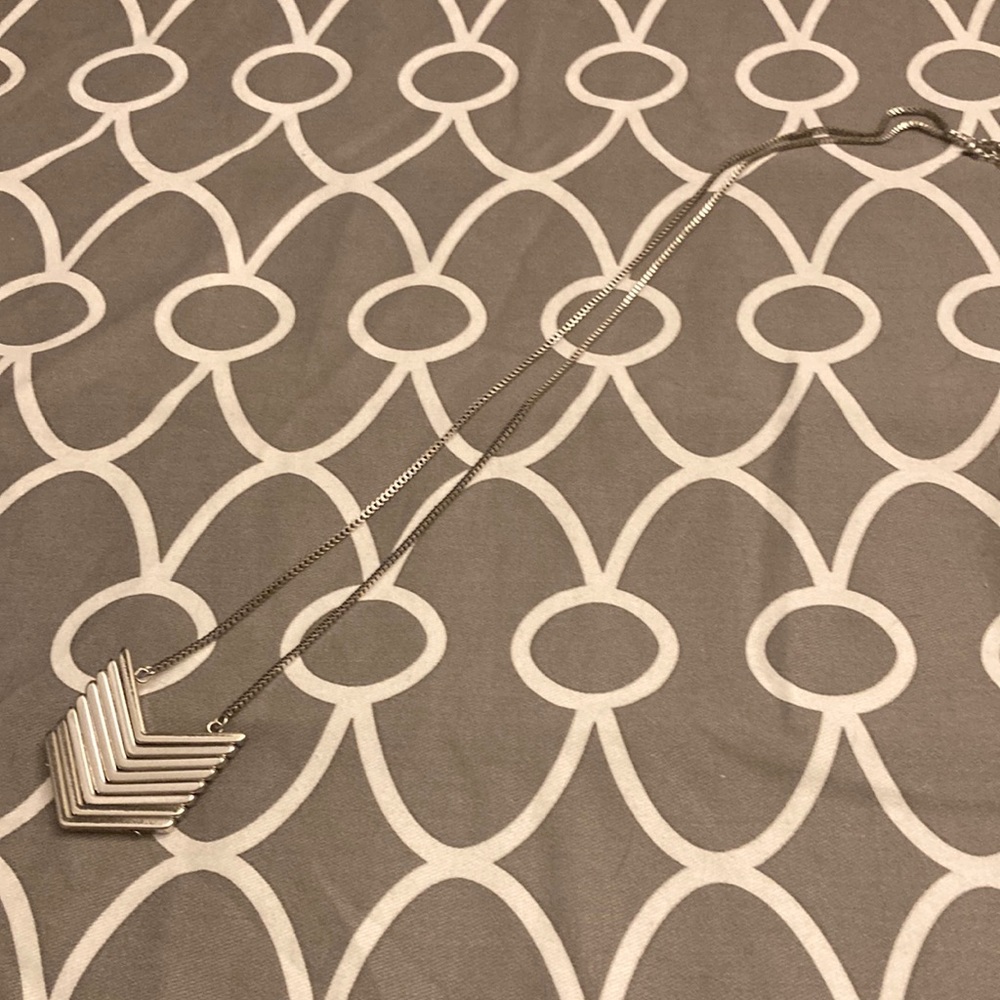 Romolo Genevieve Stacked Chevron Necklace